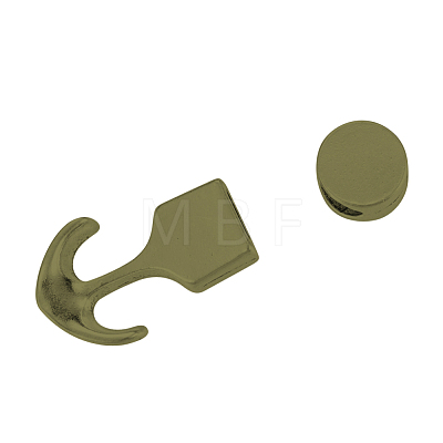 Tibetan Style Alloy Hook Clasps X-TIBE-Q066-28AB-NR-1