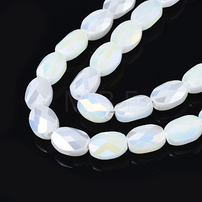 Electroplate Glass Beads Strands EGLA-S194-11A-A07-1