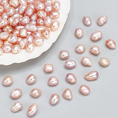  2 Strands Natural Cultured Freshwater Pearl Beads Strands PEAR-NB0001-98-1