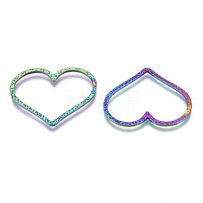 Rainbow Color 201 Stainless Steel Linking Rings STAS-S119-063-1