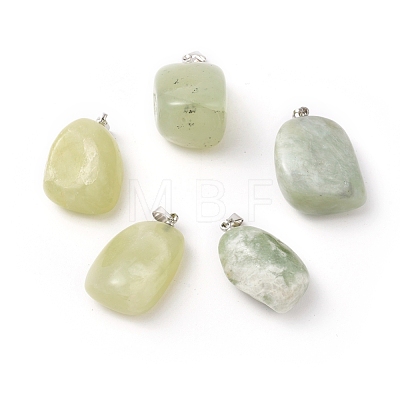 Natural New Jade Pendants G-K302-B08-1