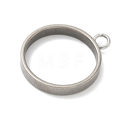 304 Stainless Steel Open Back Bezel Pendants STAS-B126-06C-P-1
