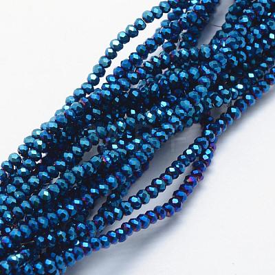 Electroplate Glass Beads Strands EGLA-J144-FP-A06-1