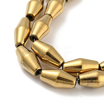 Electroplated Synthetic Magnetic Hematite Beads Strands G-Z032-B01-02F-1