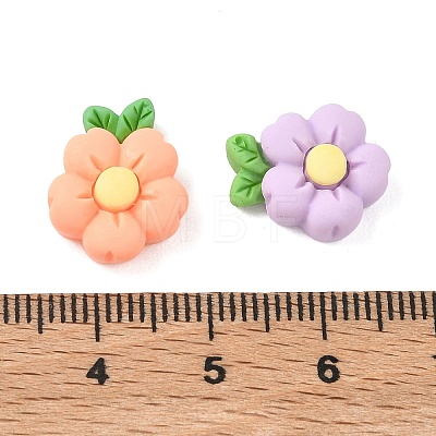 Opaque Resin Cabochons RESI-F072-04-1