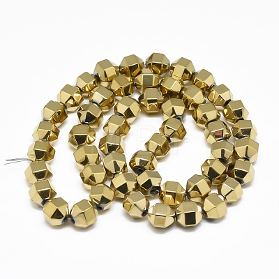 Electroplate Non-magnetic Synthetic Hematite Beads Strands G-T061-31B-1