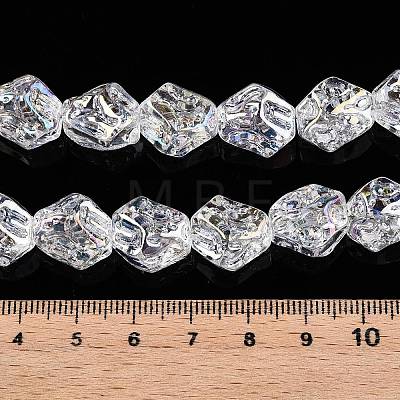 Electroplate Glass Beads Strands EGLA-N012-08A-1