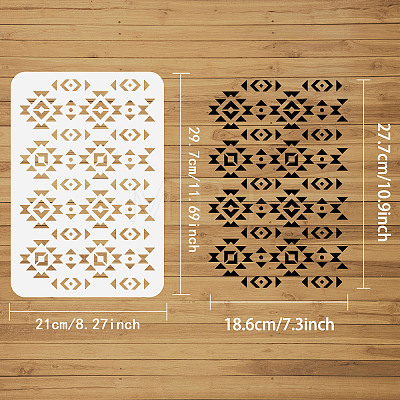 Plastic Drawing Painting Stencils Templates DIY-WH0396-0018-1