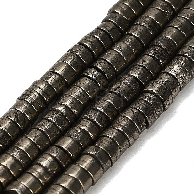 Natural Gold Pyrite/Golden Pyrite Beads Strands G-F833-J01-01-1