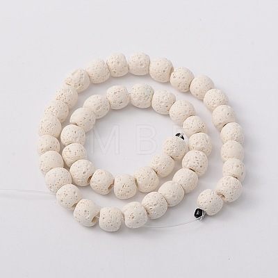 Natural Lava Rock Bead Strands X-G-L435-03-10mm-11-1