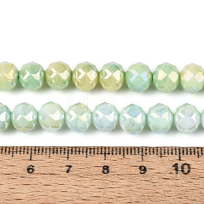 Anti-Tarnish Electroplate Glass Beads Strands GLAA-N010-8mm-13-1