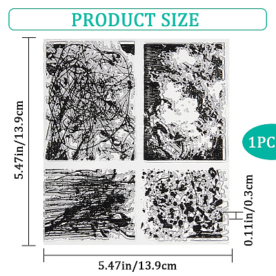 Stain Clear Silicone Stamps DIY-WH0504-68B-1