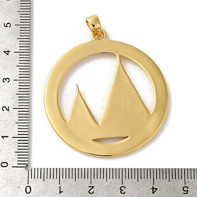 Rack Plating Brass Pendants KK-U022-10G-1