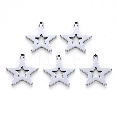 201 Stainless Steel Pendants X-STAS-N092-14-1