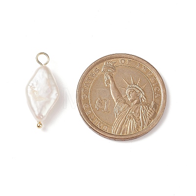 Natural Keshi Pearl Pendants X-PALLOY-JF01932-1