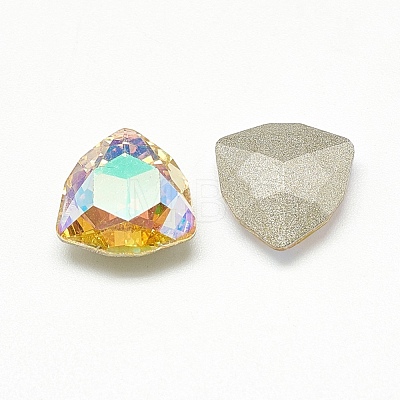 DIY Pointed Back K9 Glass Rhinestone Cabochons RGLA-T071-12mm-001PS-1