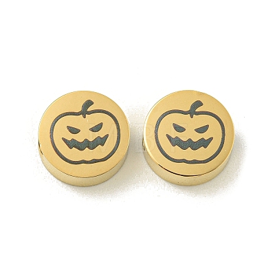 Halloween 304 Stainless Steel Beads STAS-U017-01G-D-1