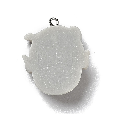 Halloween Opaque Resin Pendants X-RESI-B011-06-1