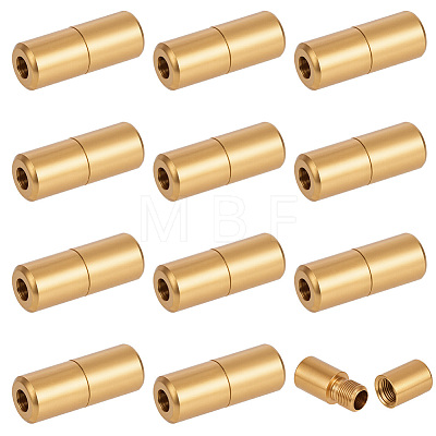 12Pcs Stainless Steel Screw Clasps STAS-BC0004-25B-1