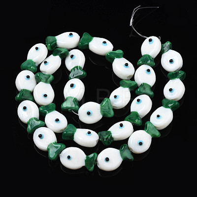 Handmade Lampwork Beads Strands LAMP-N021-41-A05-1