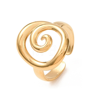 304 Stainless Steel Cuff Open Rings for Women SA-CBA7325-03G-1