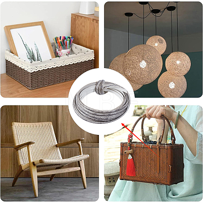 10M Plastic Imitation Rattan Wicker DIY-GF0013-83B-1