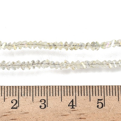 Electroplate Transparent Glass Beads Strands EGLA-P061-04C-AB17-1