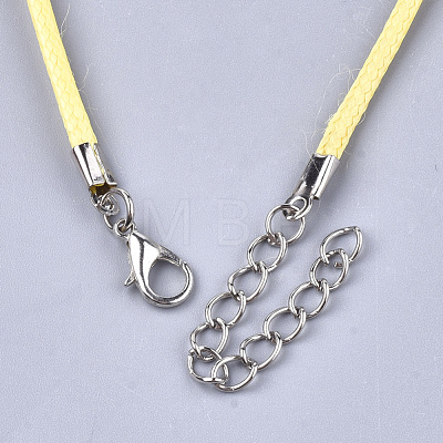 Waxed Cord Necklace Making X-NCOR-T001-62-1