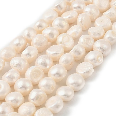 Natural Cultured Freshwater Pearl Beads Strands PEAR-P064-19L-05B-1