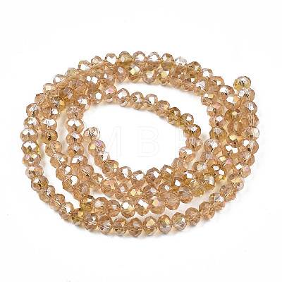 Electroplate Glass Beads Strands EGLA-A034-T10mm-B23-1