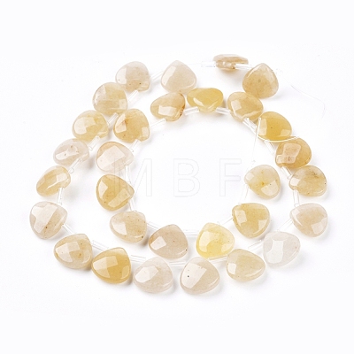 Natural Yellow Aventurine Beads Strands G-G821-09A-1