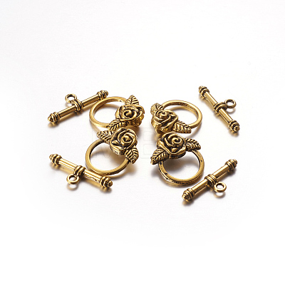 Tibetan Style Toggle Clasps LS-X-GLF0026Y-1