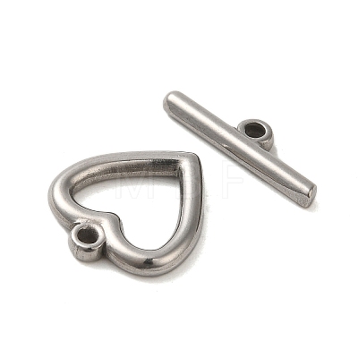 Non-Tarnish 304 Stainless Steel Toggle Clasps STAS-Q324-04P-1