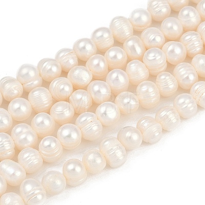 Natural Cultured Freshwater Pearl Beads Strands PEAR-I007-07Y-08A-1