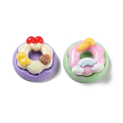 Opaque Resin Imitation Food Decoden Cabochons RESI-G084-05-1