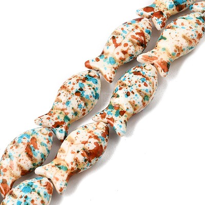 Dyed Synthetic Turquoise Beads Strands GG-CBAAE19-08A-1