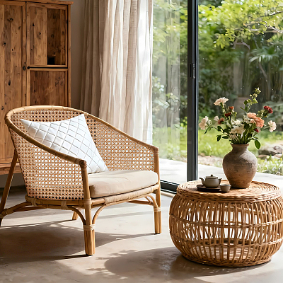Natural Rattan Wicker AJEW-WH0410-271D-1