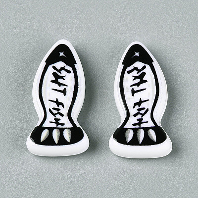 Printed Opaque Resin Beads RESI-N043-22C-1