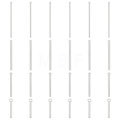 120Pcs 4 Size 304 Stainless Steel Pendants STAS-UN0021-85P-1
