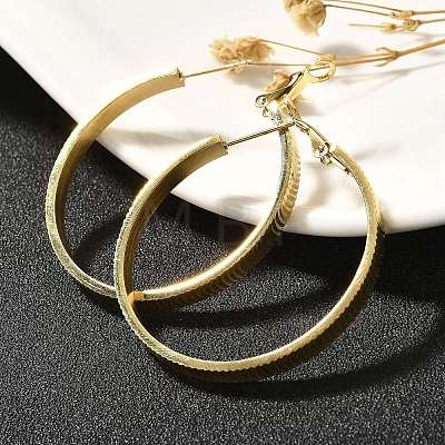 304 Stainless Steel Hoop Earrings for Women EJEW-C096-43G-02-1