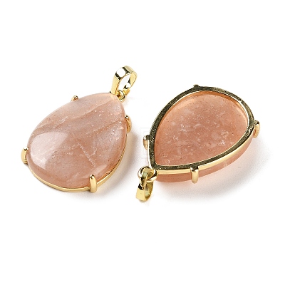 Natural Sunstone Pendants G-U002-01G-E-1