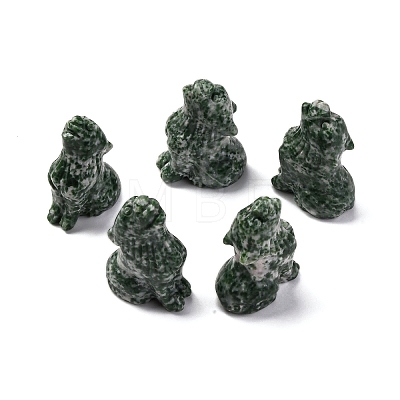Natural Green Spot Jasper Display Decorations DJEW-P019-A07-1