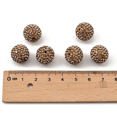 Pave Disco Ball Beads X-RB-Q195-14mm-246-1