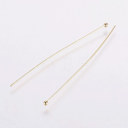 Rack Plating Brass Ball Head pins S-KK-E680-03-0.5x50-G-1