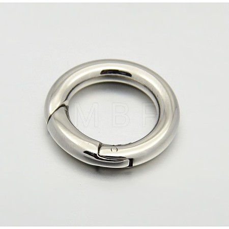 Non-Tarnish Ring 316 Stainless Steel Spring Gate Rings STAS-E073-06P-M-1