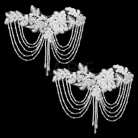 Flower Computerized Embroidery Ornament Accessories AJEW-WH0410-116B-1