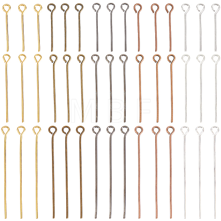 1800Pcs 15 Styles Brass & Iron Eye Pins KK-SP0002-43-1