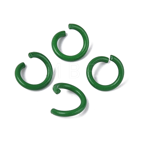 Spray Painted Iron Open Jump Rings IFIN-T017-04B-11-1
