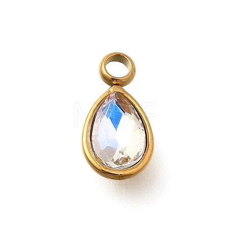 304 Stainless Steel Pendants STAS-Q346-04G-10-1