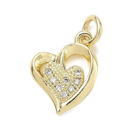 Brass with Crystal Rhinestone Charms RB-CBA6830-05G-01-1